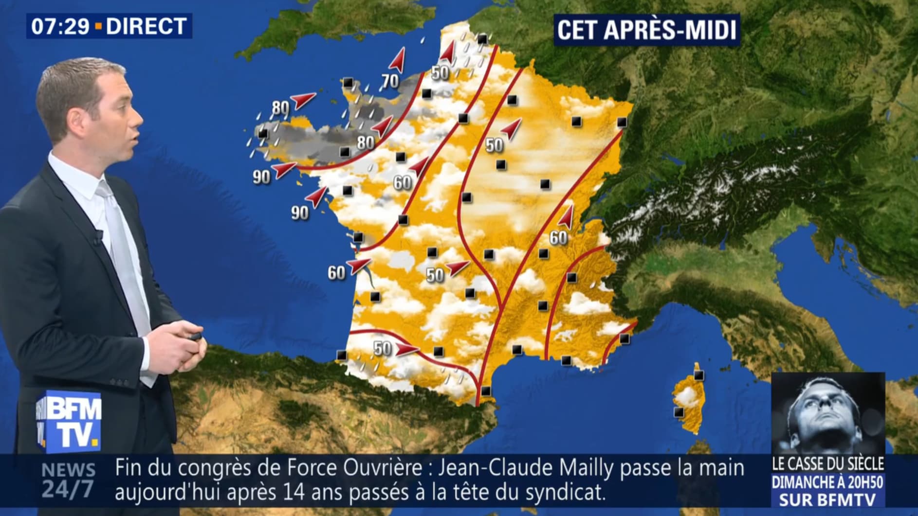 Météo du vendredi 27 avril. 