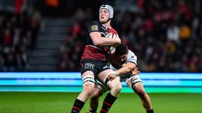 Thibaud Flament avec le Stade Toulousain en 2022.