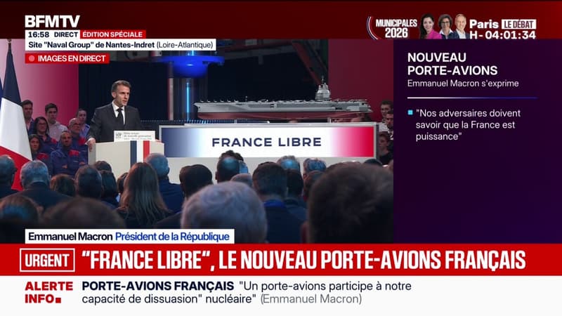 Le nouveau porte-avions français portera le nom de "France Libre"