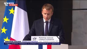 Emmanuel Macron rend hommage à Hubert Germain: "L'Ordre de la Libération lui survivra, indépendant et fidèle à son histoire"
