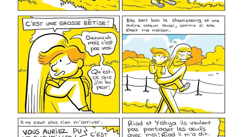 Une planche de la BD "Moi, Fadi, le frère volé" de Riad Sattouf Une planche de la BD "Moi, Fadi, le frère volé" de Riad Sattouf