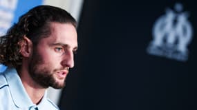 Adrien Rabiot lors de sa conférence de présentation à l'OM, le 18 septembre 2024