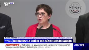 Eliane Assassi, présidente du groupe communiste au Sénat: "Que ce soit la droite sénatoriale, ou que ce soit le gouvernement, ils ne supportent plus l'exercice, pourtant purement constitutionnel, du droit d'amendement"