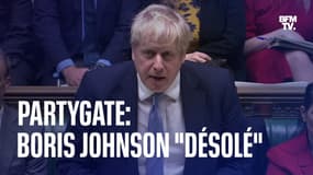Boris Johnson se dit "désolé" après le scandale des fêtes à Downing Street