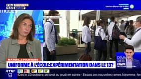 Bouches-du-Rhône: Martine Vassal favorable à l'uniforme à l'école pour "créer un esprit d'équipe"