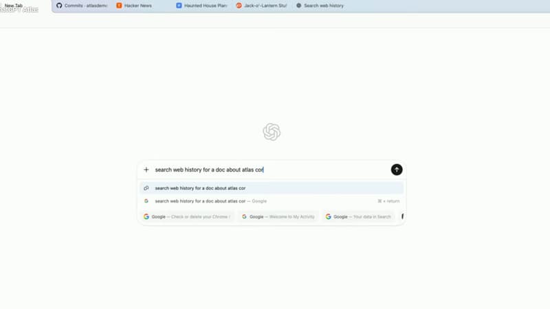"Discuter avec son navigateur": OpenAI lance ChatGPT Atlas, son navigateur IA pour rivaliser davantage avec Google