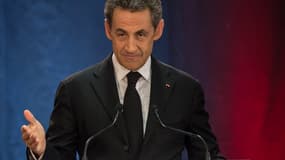 Nicolas Sarkozy à Lambersart, dans le Nord, le 25 septembre 2014.