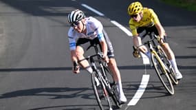Jonas Vingegaard et Tadej Pogacar sur la 15e étape du Tour de France, 15 juillet 2023