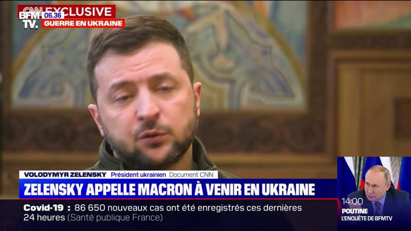 Volodymyr Zelensky invite Emmanuel Macron à venir en Ukraine
