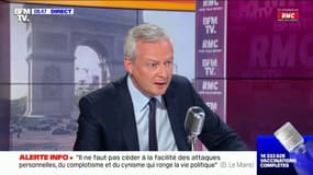 "Ça n'est pas à moi de le décider": Bruno Le Maire "ne sait pas" si la réforme des retraites sera reprise