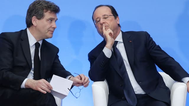 François Hollande et Arnaud Montebourg début mai à l'Elysée