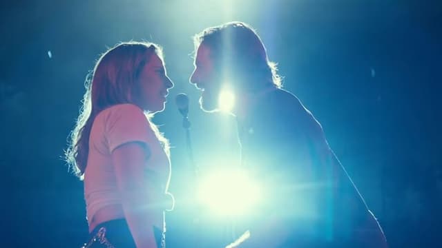 Lady Gaga et Bradley Cooper dans le clip "Shallow"