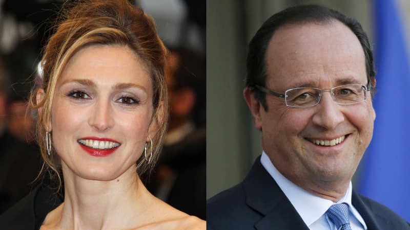 L'actrice Julie Gayet et le président de la République François Hollande