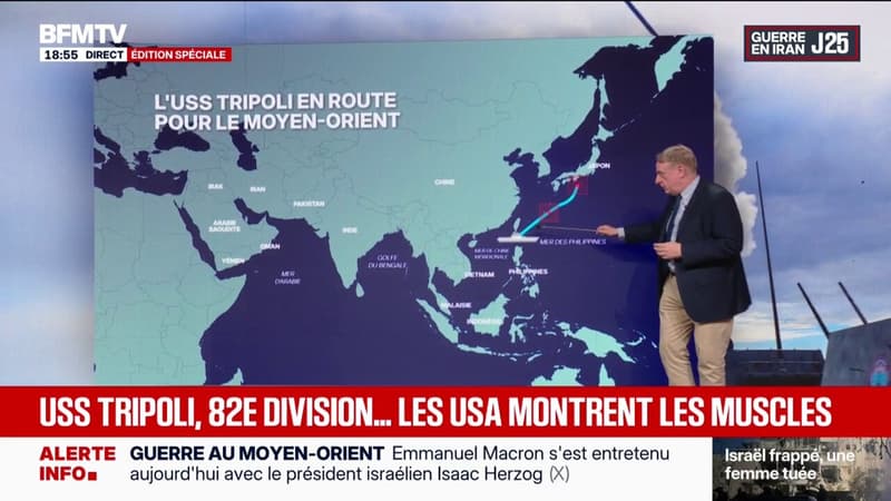 Marines américains, l'USS Tripoli ... L'armada américaine au Moyen-Orient se renforce