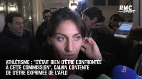 Athlétisme : "C'était bien d'être confrontée à cette commission", Calvin contente de s’être exprimée de l’AFLD