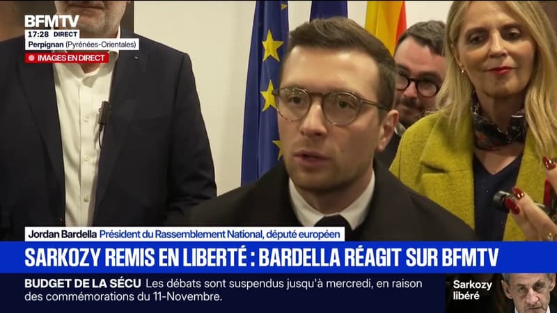 Nicolas Sarkozy libéré: pour Jordan Bardella (RN), "il y a eu une volonté d'humilier" l'ancien président de la République