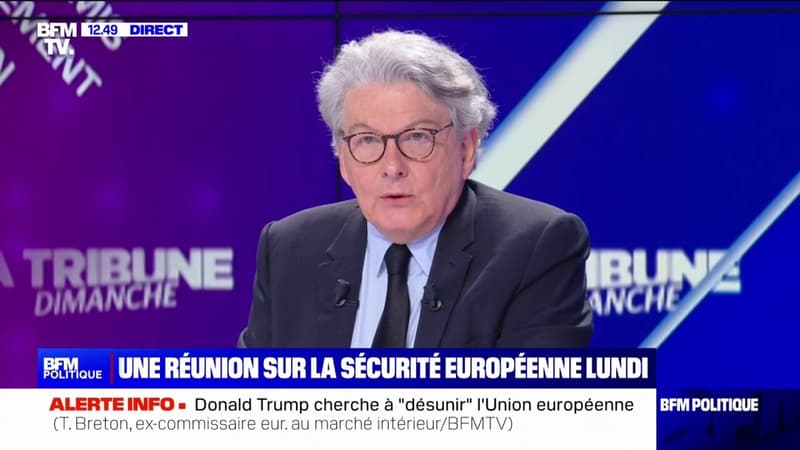 Réunion sur la sécurité européenne: Thierry Breton salue une excellente initiative