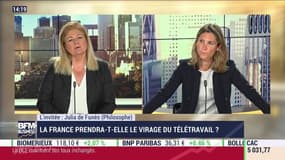Pour Julia de Funès, "on ne pourra absolument pas revenir" sur le télétravail 