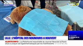 Lille: les enfants soignent leurs doudous à l'hôpital
