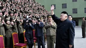 Le dirigeant nord-coréen Kim Jong-un à Pyongyang le 28 mars.
