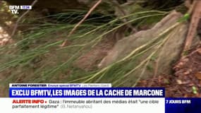 Les images du lieu où s'est caché Valentin Marcone pendant quatre jours (Document BFMTV)