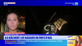 Pays d'Aix: les agriculteurs bâchent les radars 
