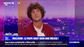 Emmanuel Macron à la messe du pape: "C'est un peu problématique avec toute cette laïcité qu'on nous bassine depuis des semaines", pour Pablo Pillaud-Vivien