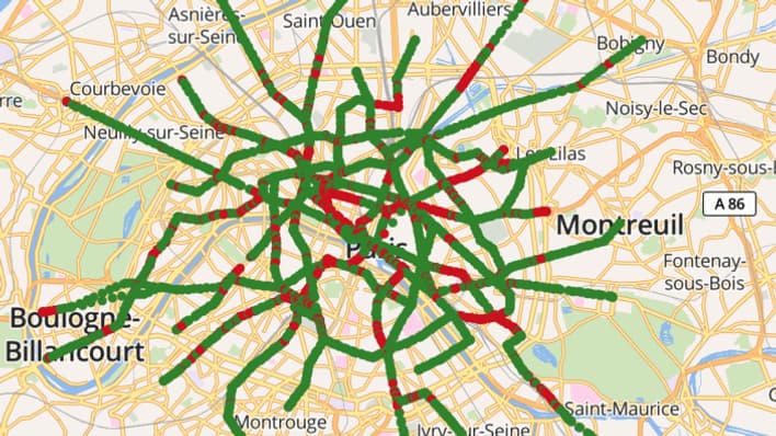 La qualité de la couverture mobile dans le métro selon les différents opérateurs. 