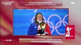 JO 2022 / Biathlon : La forte émotion de Braisaz-Bouchet sur le podium 
