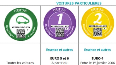 Le nouveau système de pastilles doit identifier les véhicules selon leurs émissions de polluants, et permettre ainsi leur interdiction de circulation.