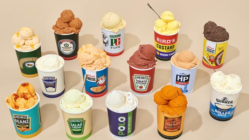 Ketchup, mayonnaise... une boutique britannique propose des glaces aux saveurs étonnantes