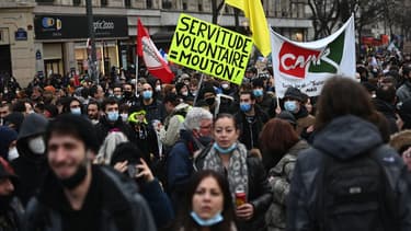 Manifestation contre la loi "Sécurité globale" à Paris, le 30 janvier 2021