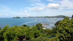 Le port de Mamoudzou à Mayotte
