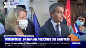 Intempéries dans le Gard: pour Gérald Darmanin, "le bilan reste satisfaisant, hormis les deux personnes encore disparues"