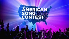 Affiche de l'American Song Contest, déclinaison du concours de l'Eurovision aux États-Unis.