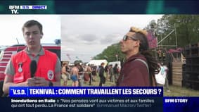 Teknival : "C'est très festif. Il n'y a actuellement aucun débordement" dit un volontaire de la Croix-Rouge