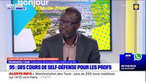 Val d'Oise: il y a une "attente" des enseignants d'être formés au self-défense, explique l'instructeur de Krav Maga Mamadou Yade