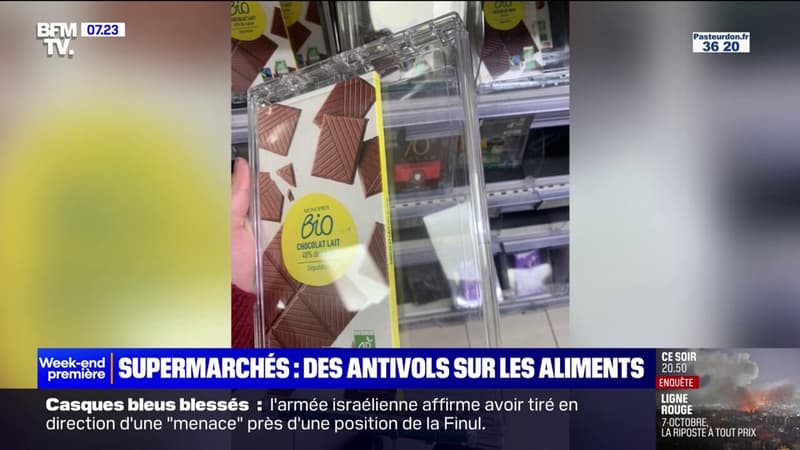 Monoprix fait polémique en plaçant des tablettes de chocolat sous antivol thumbnail