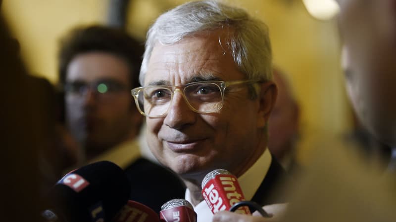 Claude Bartolone, tête de liste PS aux élections régionales en Ile-de-France. 