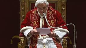 Benoît XVI s'est exprimé face aux cardinaux, jeudi 28 février à Rome