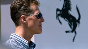 Schumacher au Grand Prix de Barcelone, le 30 mai 1996.