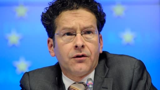 Le président de l'eurogroupe et ministre des Finances néerlandais Jeroen Dijsselbloem à une conférence de presse à Bruxelles le 25 mars 2013.