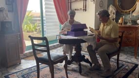 Le ténor Franck Asparte et sa femme Odile, tous les deux victimes d'une agression devant leur immeuble le 8 mai 2024.