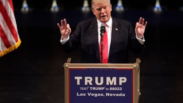 Donald Trump lors d'un meeting à Las Vegas, le 18 juin 2016.