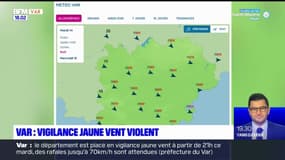 Le Var placé en vigilance jaune vent violent