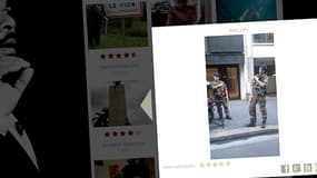 La photo des deux militaires mimant le geste de la quenelle est visible sur le site de Dieudonné.