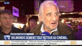 Jean-Paul Belmondo dément tout retour au cinéma
