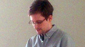 Edward Snowden, dans l'aéroport de Sheremetyevo à Moscou, le 12 juillet 2013