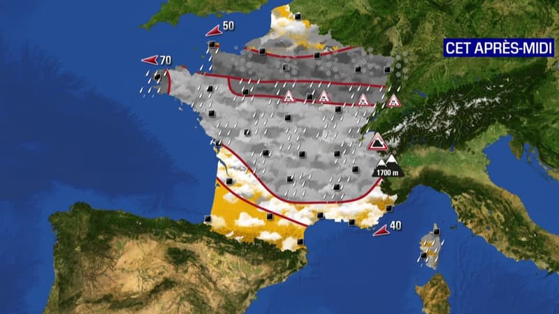 Neige et verglas: 33 départements toujours en alerte, les prévisions pour les prochaines heures