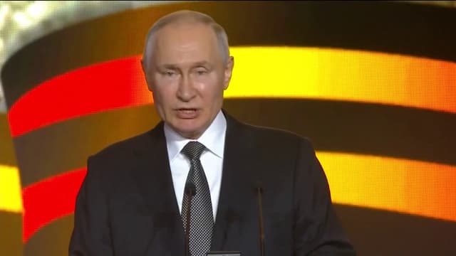 Vladimir Poutine à Volgograd, le 2 février 2023.